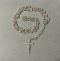 Handmade Faceted Traditional Catholic Rosary - Champagne