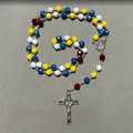 Handmade Faceted Traditional Catholic Rosary - Denver Nuggets
