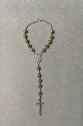 Handmade Catholic Rosary - Modern Design for Cars - Round Gold