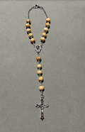 Handmade Wood Catholic Rosary - Modern Design for Cars - Wooden #3