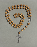 Handmade Wood Traditional Catholic Rosary - Wooden #4